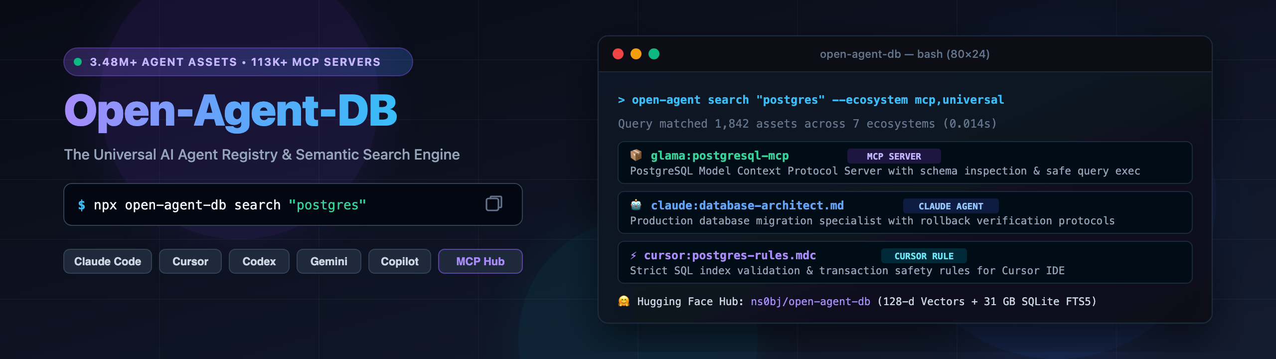 Open-Agent-DB — The Universal AI Agent & MCP Hub